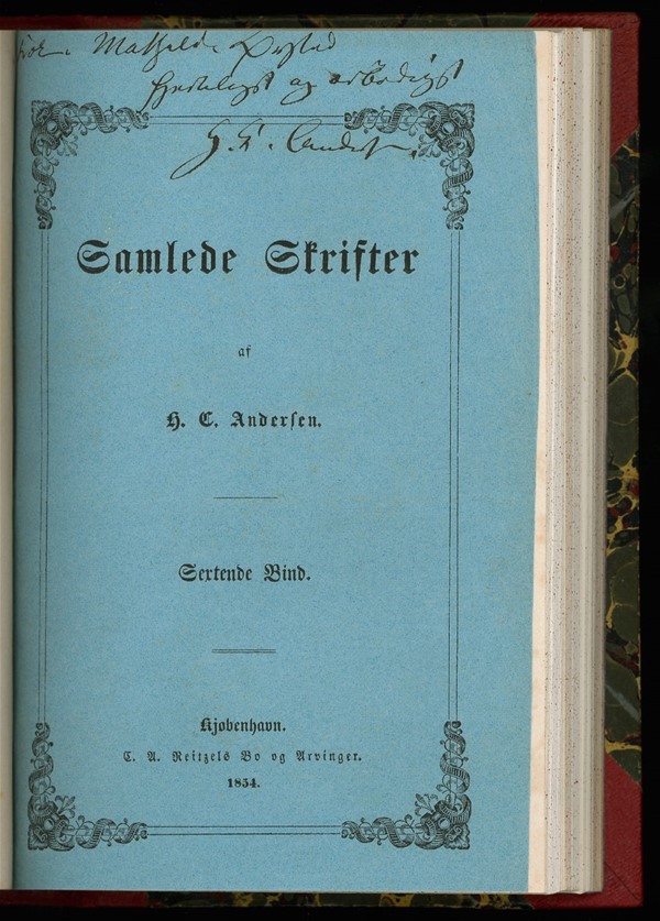 Bog: Samlede skrifter af H.C. Andersen. 15.-16. Bind. D..., 1854 (Dansk)
